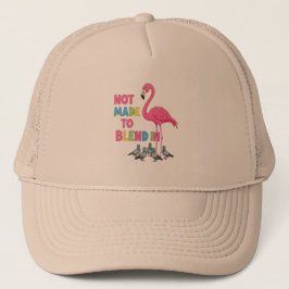 Gorra De Camionero Flamenco Destacándose - No Hecho para Pasar Desape