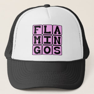 Gorra De Camionero Flamencos, Pájaro Rosa
