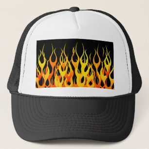 Gorra De Camionero Flames de Carreras clásicas de Guay