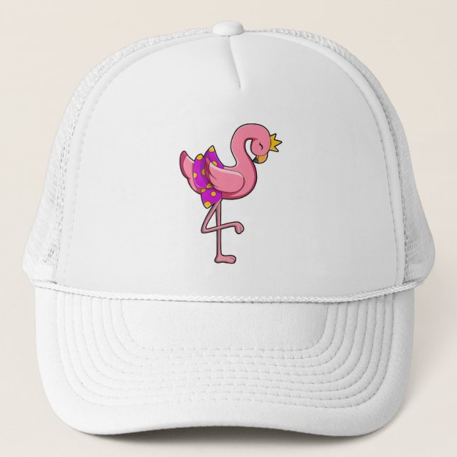 Gorra De Camionero Flamingo con corona y falda (Anverso)