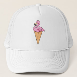 Gorra De Camionero Flamingo con crema de helado