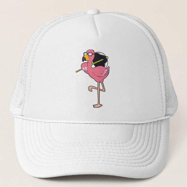 Gorra De Camionero Flamingo con paraguas (Anverso)