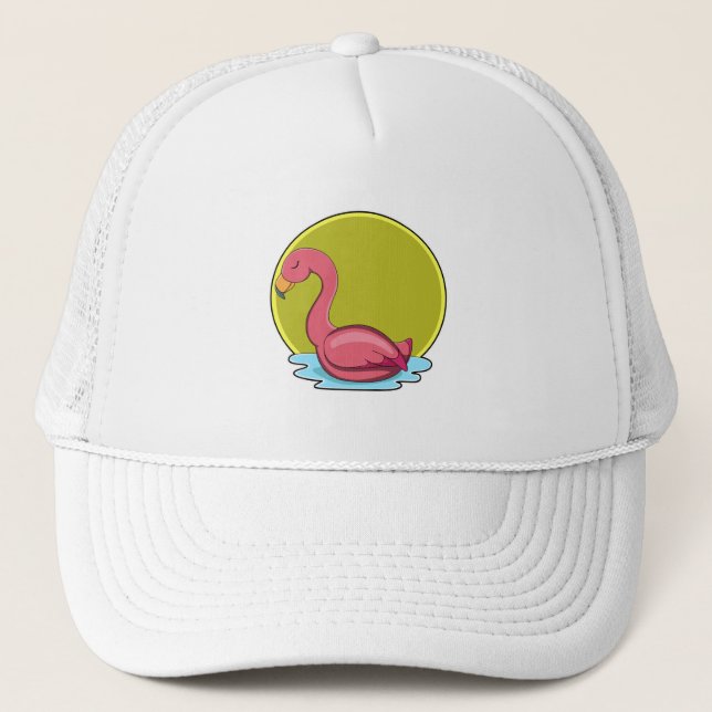 Gorra De Camionero Flamingo en agua con sol (Anverso)