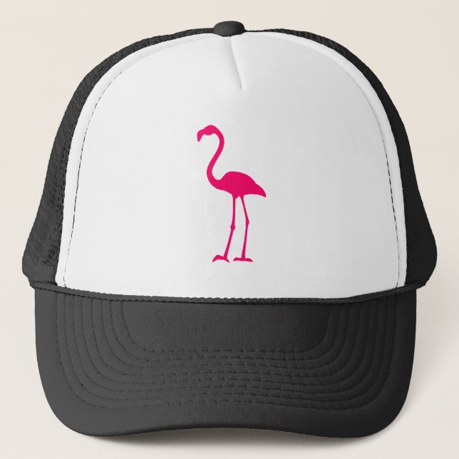 Gorra De Camionero Flamingo rosa brillante (Anverso)