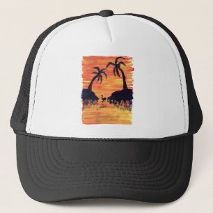 Gorra De Camionero Flamingo Sunset