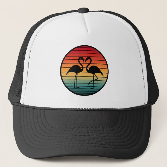 Gorra De Camionero flamingo vintage (Anverso)