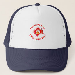 Gorra De Camionero Flammable Driver Trucker Gift | Funny ADR Hazmat