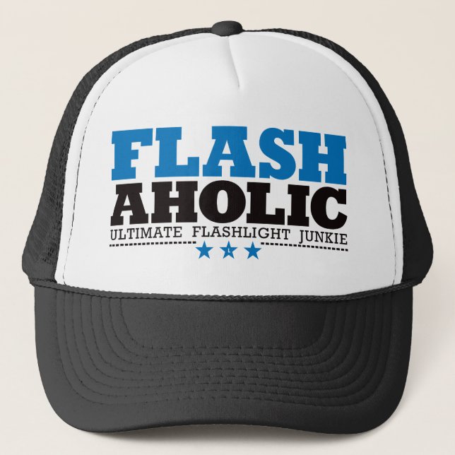 Gorra De Camionero Flashaholic - último drogadicto de la linterna - (Anverso)