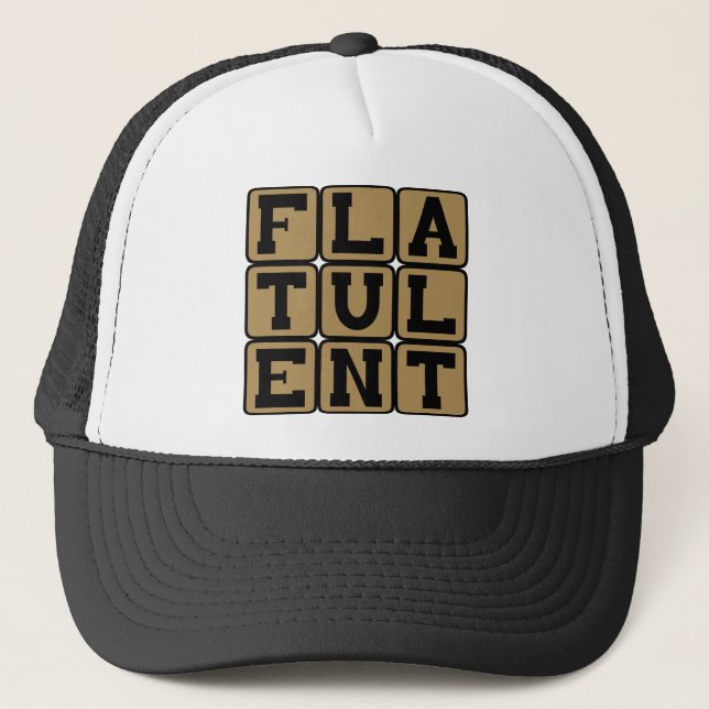 Gorra De Camionero Flatulento, Lleno de Pedos (Anverso)