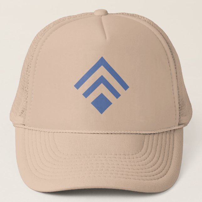 Gorra De Camionero Flecha geométrica 02 - Azul bebé (Anverso)