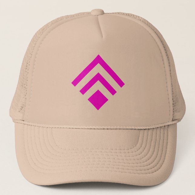 Gorra De Camionero Flecha geométrica 02 - Magenta (Anverso)