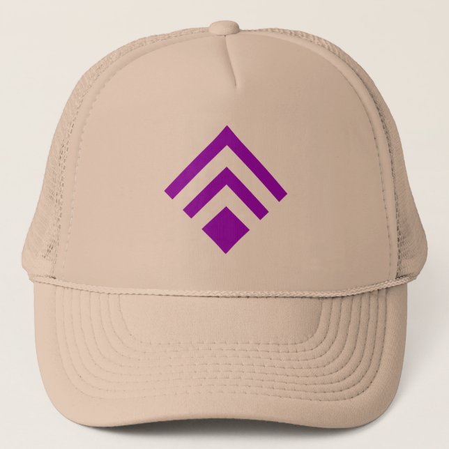 Gorra De Camionero Flecha geométrica 02 - Púrpura (Anverso)
