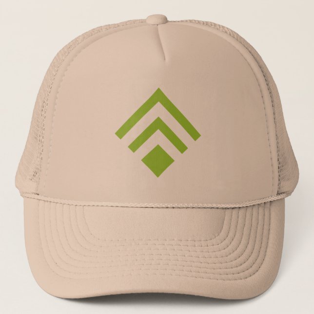 Gorra De Camionero Flecha geométrica 02 - Verde marciano (Anverso)