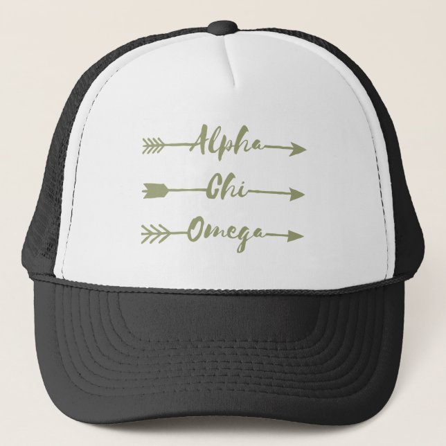 Gorra De Camionero Flechas alfa de Omega el | de la ji (Anverso)