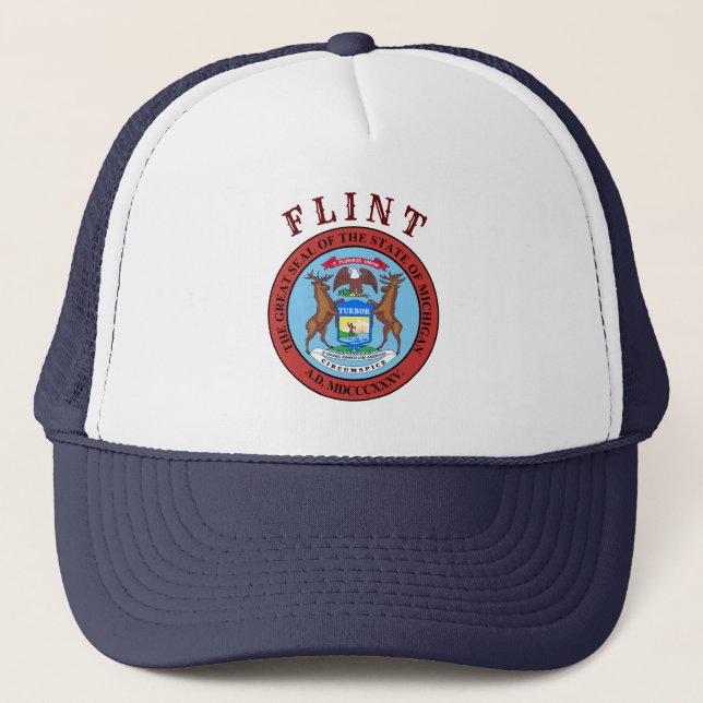 Gorra De Camionero Flint, Michigan (Anverso)