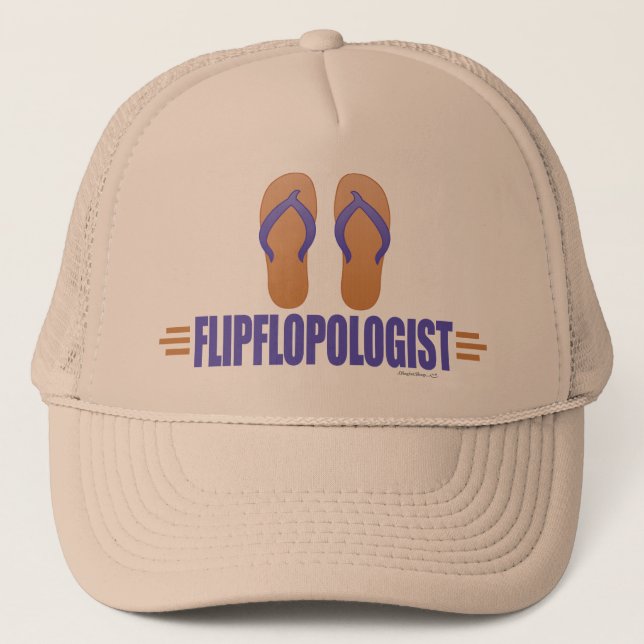 Gorra De Camionero Flip Flops divertidos (Anverso)