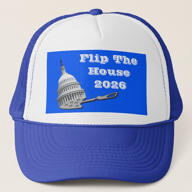 Gorra De Camionero Flip The House Vote Blue 2026 (Anverso)