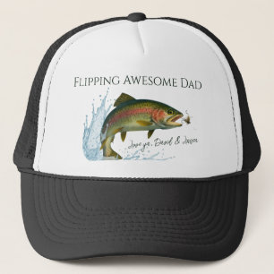 Gorra De Camionero Fliping Awesome Dad kids nombra
