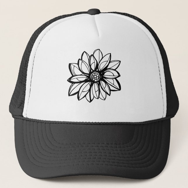 Gorra De Camionero Flor (Anverso)