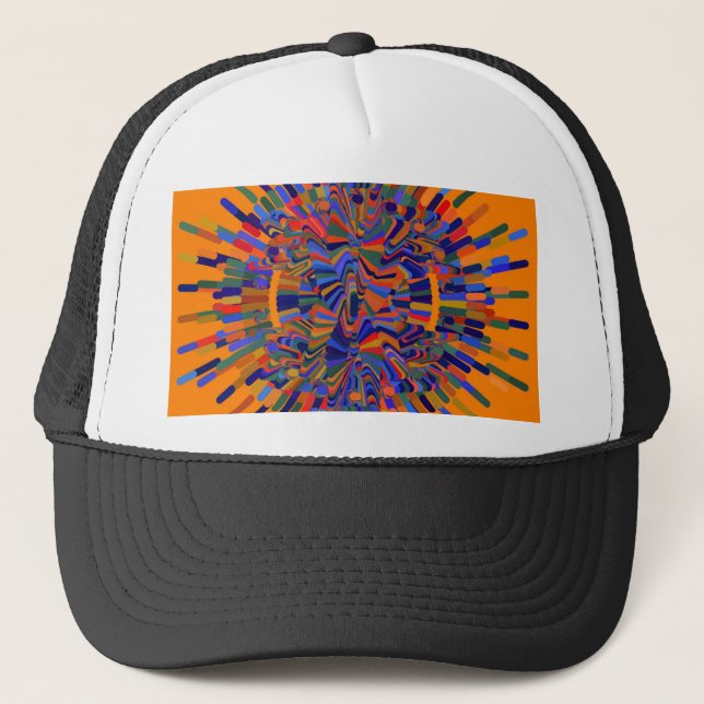 Gorra De Camionero Flor abstracta (Anverso)