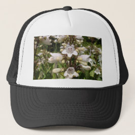 Gorra De Camionero Flor Blanca