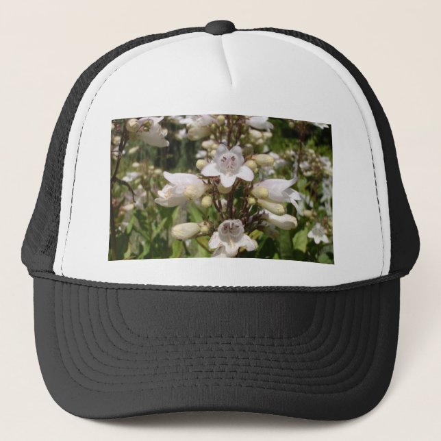 Gorra De Camionero Flor Blanca (Anverso)