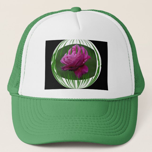 Gorra De Camionero Flor circundada (Anverso)