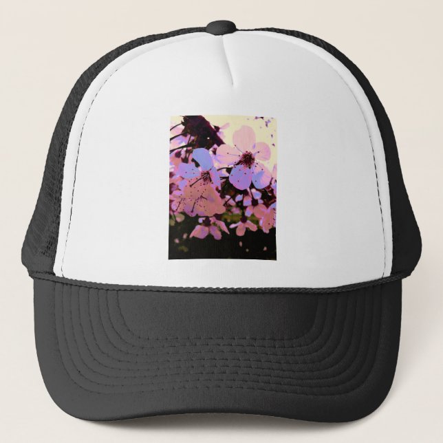 Gorra De Camionero Flor de cerezo rosa (Anverso)