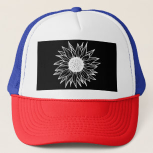 Gorra De Camionero Flor de girasol de Bonito multicolor