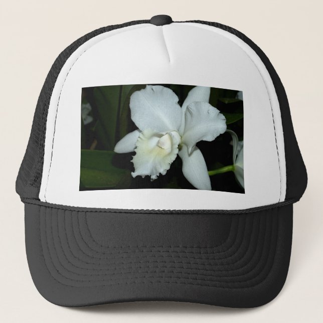 Gorra De Camionero Flor de la orquídea (Anverso)