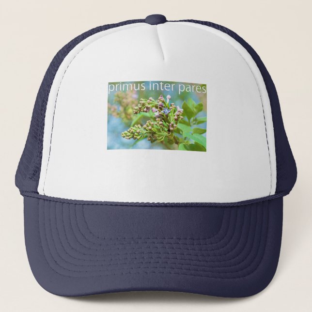 Gorra De Camionero Flor de Lilac - Primus Inter Pares (Anverso)