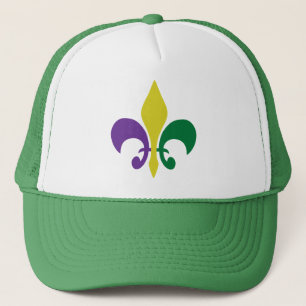 Gorra De Camionero Flor de lis del ~ del carnaval