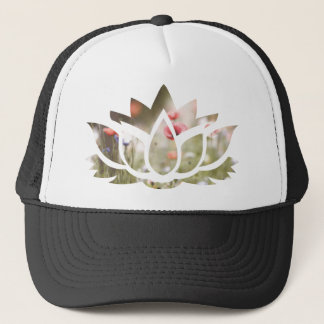 Gorra De Camionero Flor de Loto con Flores