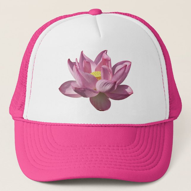 Gorra De Camionero Flor de Loto Rosa IV (Anverso)