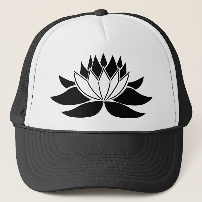 Gorra De Camionero Flor de Lotus (Anverso)