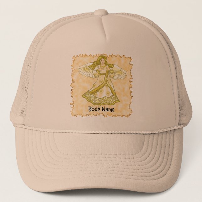Gorra De Camionero Flor de margarita ángel cristiano (Anverso)
