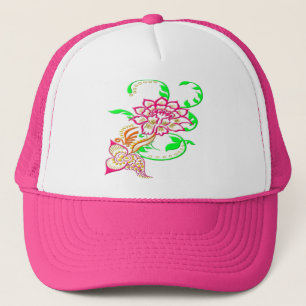 Gorra De Camionero Flor de tatuaje