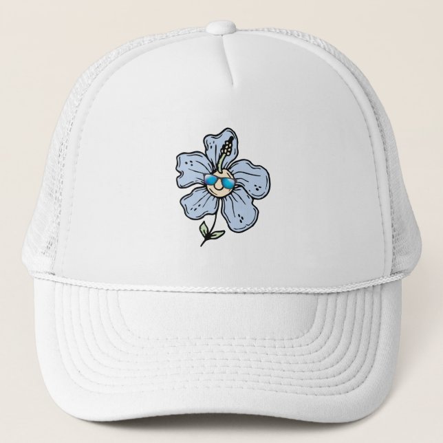 Gorra De Camionero Flor feliz 2 (Anverso)