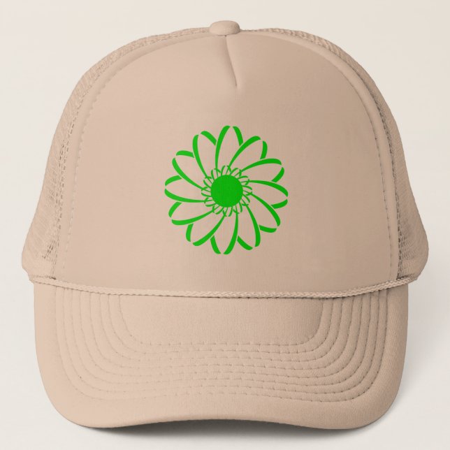 Gorra De Camionero Flor geométrica (Anverso)