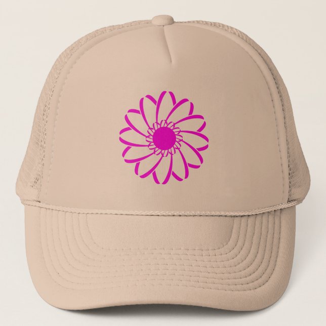 Gorra De Camionero Flor geométrica (Anverso)