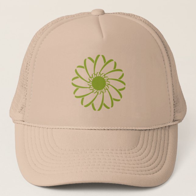 Gorra De Camionero Flor geométrica (Anverso)