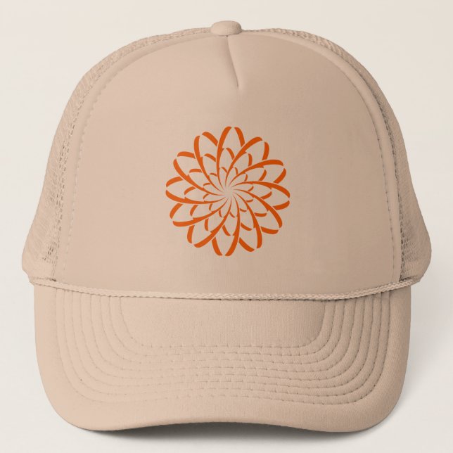 Gorra De Camionero Flor geométrica 02 (Anverso)