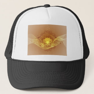 Gorra De Camionero Flor Gold Lotus