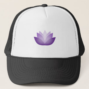 Gorra De Camionero Flor interior morada de Lotus