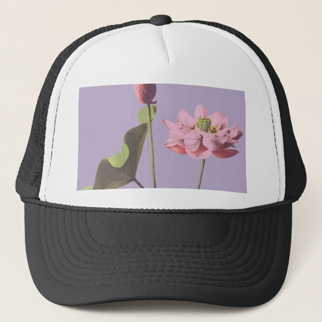 Gorra De Camionero Flor Lotus de Ogawa Kazumasa (Anverso)