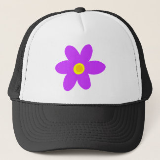 Gorra De Camionero Flor morada grande