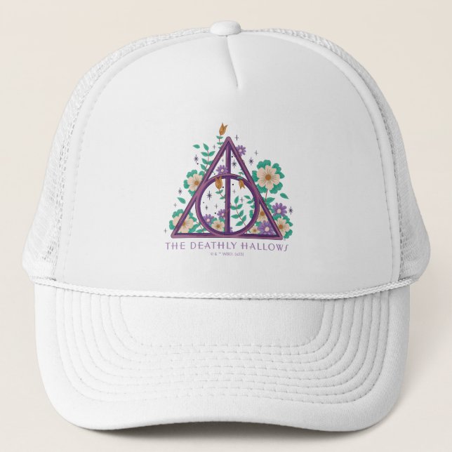 Gorra De Camionero Floral Deathly Hallow Graphic (Anverso)