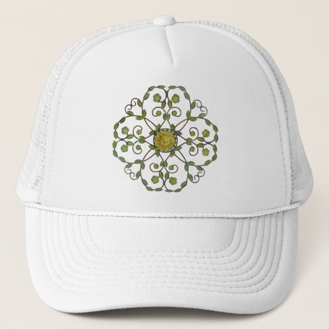 Gorra De Camionero Floral Garden (Anverso)