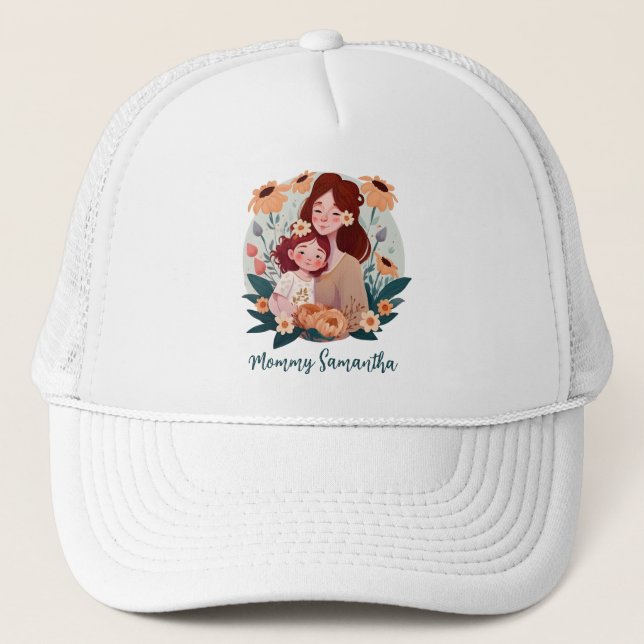 Gorra De Camionero Floral Mom y Daughter (Anverso)