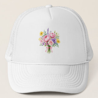 Gorra De Camionero Flores